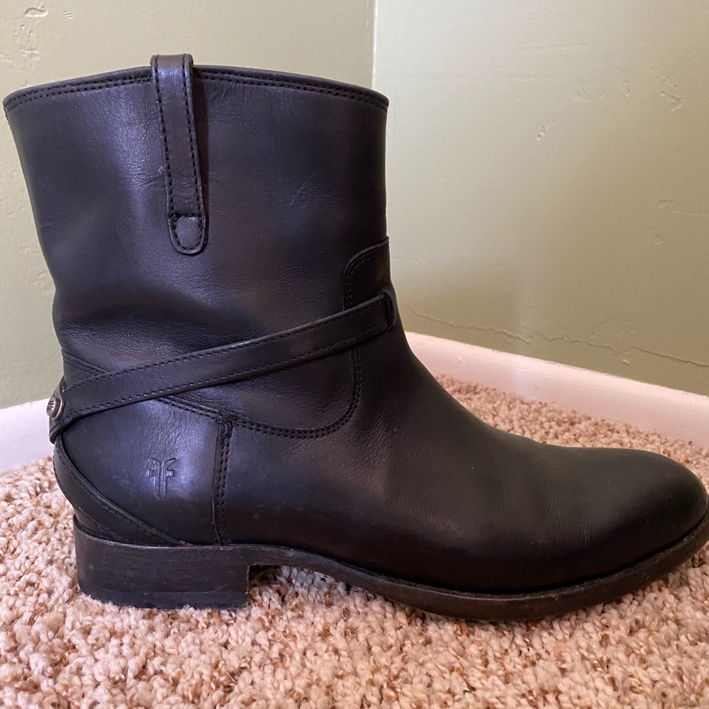 Frye Black Leather Boots